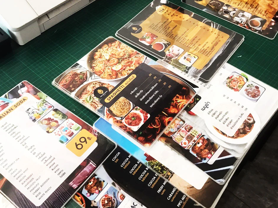 Welcome to Mountain Design and Printing, your premier destination for browsing our extensive portfolio of menu designs. We pride ourselves on offering a wide range of options to cater to all your needs with convenience and ease.