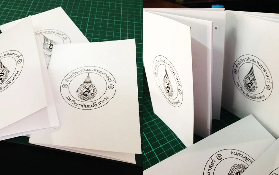 ผลงานออกแบบ2 สมุดเล่มเล็ก มฟล.