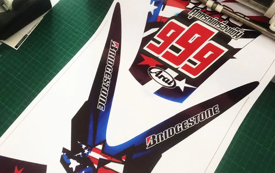 ผลงานไวนิลชุด2 motor bike benten2