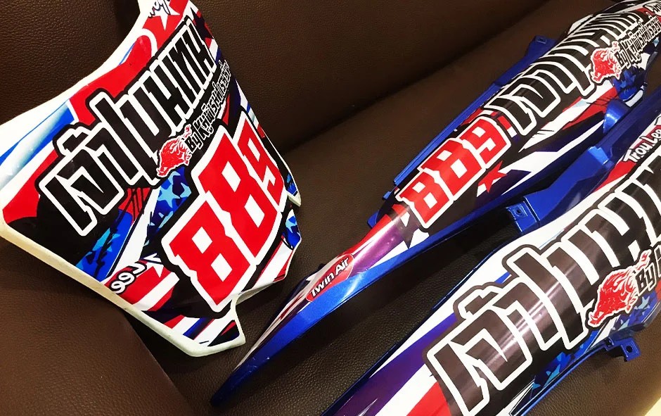 ผลงานไวนิลชุด2 motor bike benten3