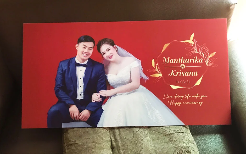 ผลงานป้ายงานแต่งงาน 1